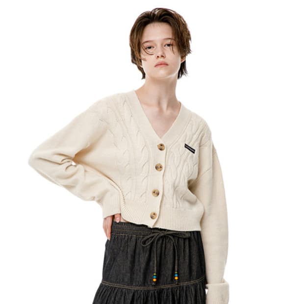 러닝하이 메리노울 가디건 