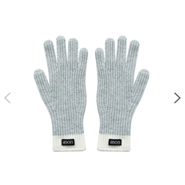 애즈온 오로라 니트 글러브 (그레이)