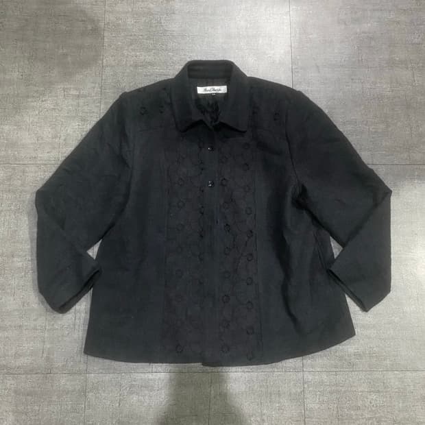 일본빈티지 Peanlfahicn 하구미모리걸 할메카지 플라워패턴 자켓