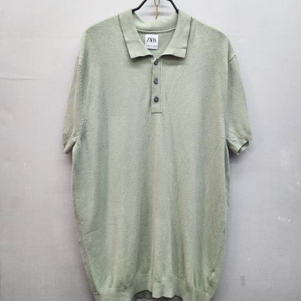 자라 ZARA 니트 반팔카라  XL