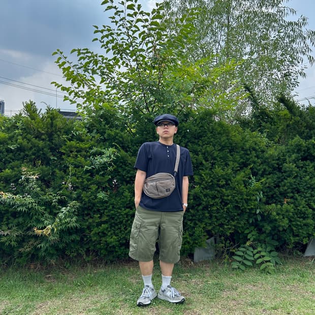 꼼데가르송 옴므 카고팬츠 s 