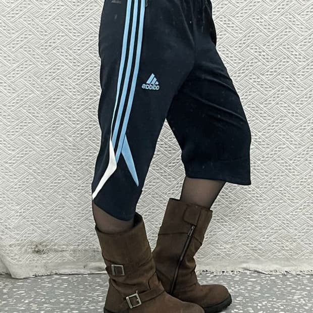 아디다스 레알마드리드 패치 버뮤다 트랙반바지 95 C13689