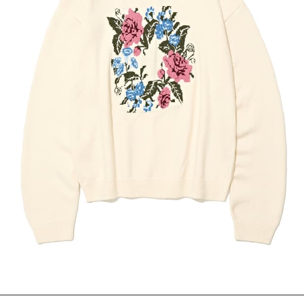 파르티멘토 빈티지 플라워 니트