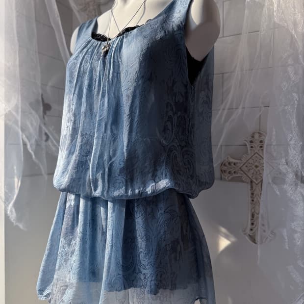 Paisley Layered Blouse 0310