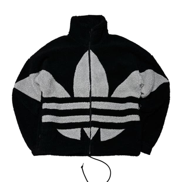 아디 올드스쿨 불꽃 후리스 XS