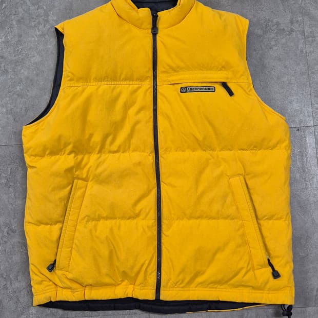 ABERCROMBIE AND FITCH 리버시블 패딩조끼