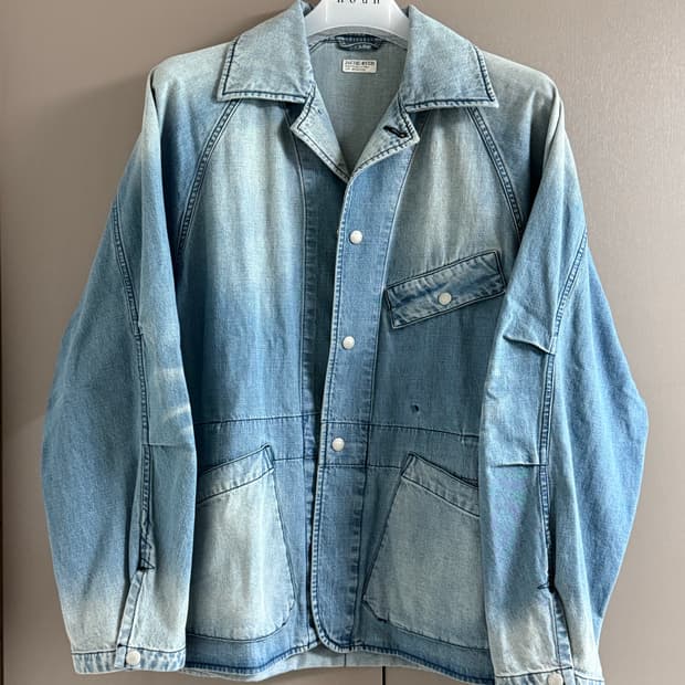 비헤비어 부쉬 헌팅 자켓 워시드 데님