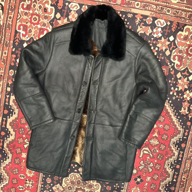 ( L ) 가죽카코트 가죽자켓 레더자켓 가죽코트 워크웨어 무스탕