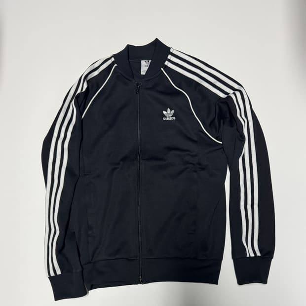 아디다스 슈퍼스타 투 웨이 트랙탑 져지 M ~ L 블랙