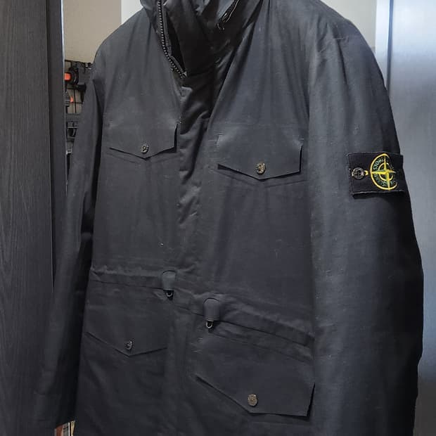 스톤아일랜드 야상 패딩 자켓 L(100)한글텍정품입니다