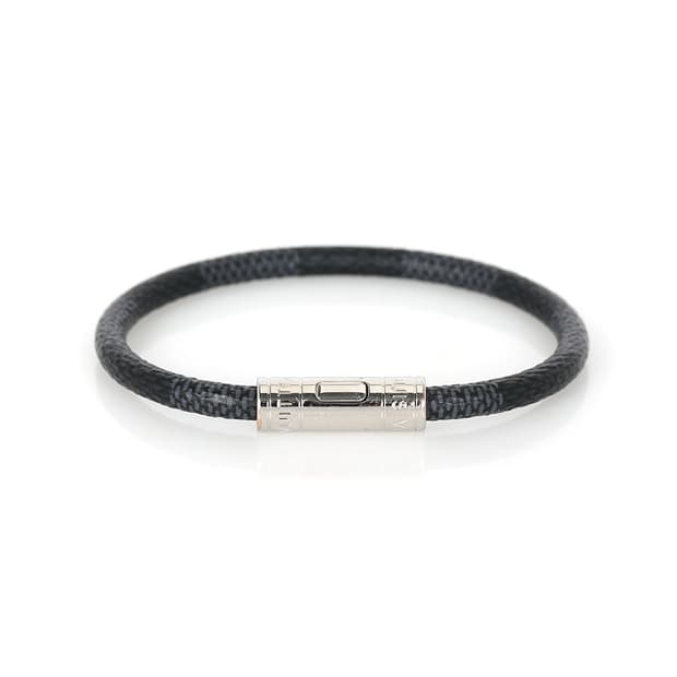 루이비통 다미에 그라피트 킵잇 팔찌 가죽 브레이슬릿 M8152E