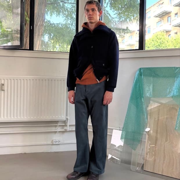 colorcolour 컬러컬러 실로폰 팬츠 블루그린 L