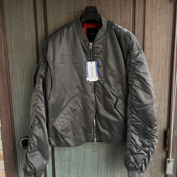 새상품)일꼬르소xOAM팩토리 셔링 MA-1 패딩점퍼 건메탈