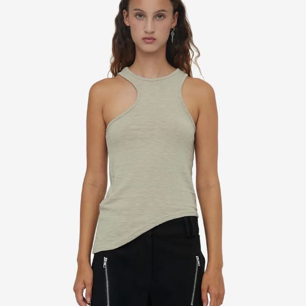 세릭 나시 UNBALANCE WAVE SLEEVELESS / BEIGE
