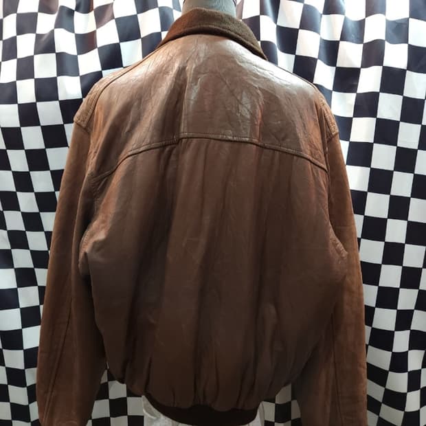 쉐비뇽 90s 양가죽 항공점퍼 프랑스제작