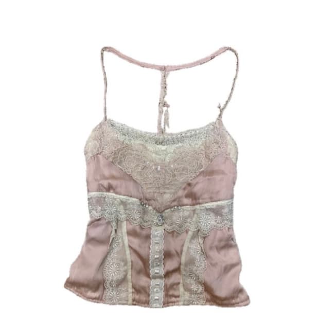 jeweled lace sleeveless