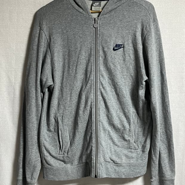 공용 나이키 그레이 후드집업 XL