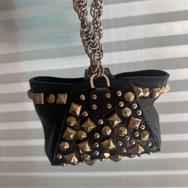 versace for h&m 베르사체 미니 스터드 백