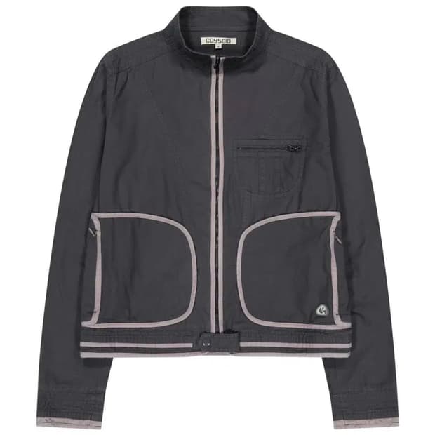 코이세이오 바인딩 코튼 자켓 퍼플그레이 2사이즈