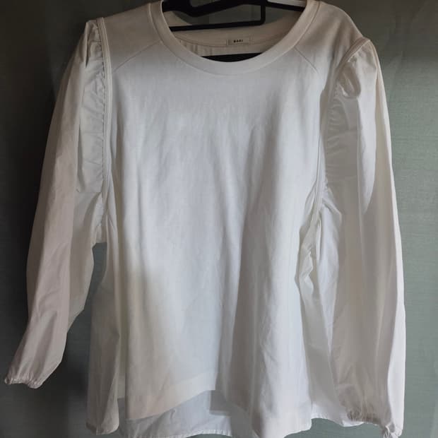 5천원 급처! 벌룬 소매 셔츠 블라우스 롱슬리브 화이트
