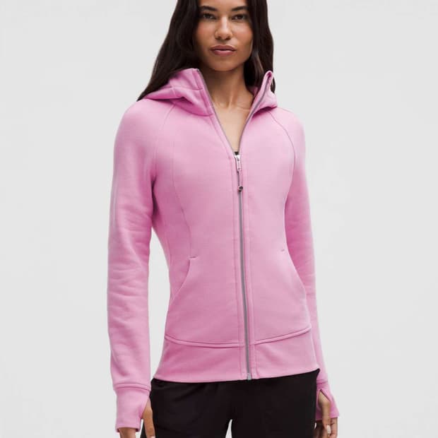 룰루레몬 스쿠바 풀집 후디 핑크 사이즈 6