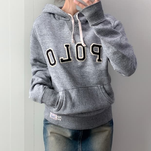 폴로 스펠아웃 후드티 