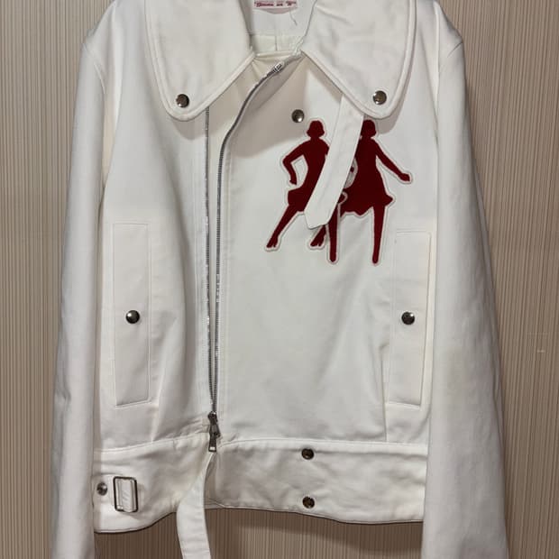 스테판쿡 22ss 댄싱레이디 화이트 라이더 자켓