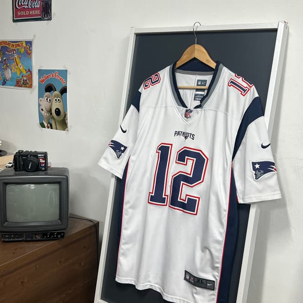 나이키 nfl 패트리어츠 Brady 마킹 미식 축구 유니폼 져지 반팔