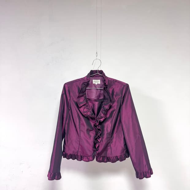 Purple satin jacket 