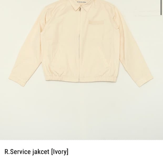 Ryoo R.Service jakcet [Ivory] L사이즈