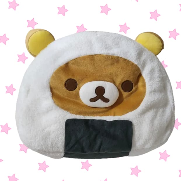 정품 리락쿠마 오니기리 XL사이즈 쿠션(40cm)