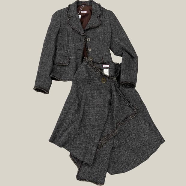 막스마라 트위드 테슬 셋업 