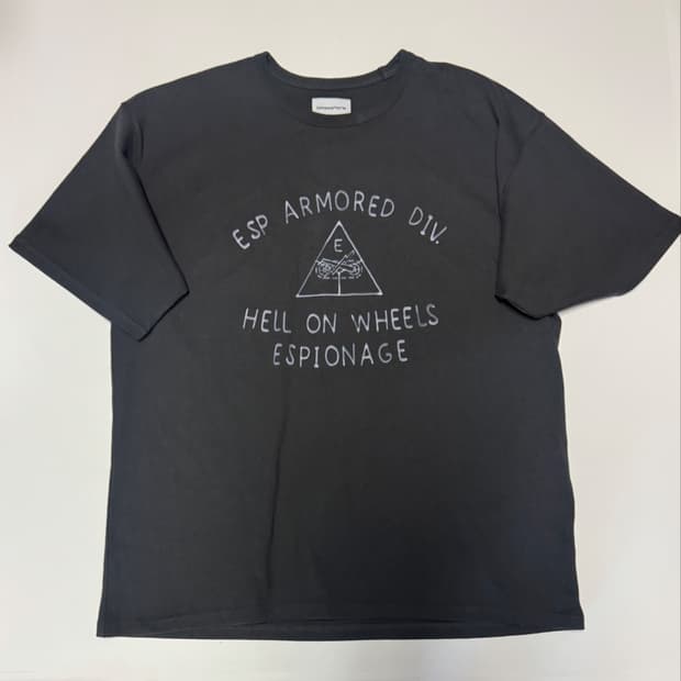 정품!! 에스피오나지 25년도 빈티지 프린팅 반팔 티셔츠 XL ~ 2XL