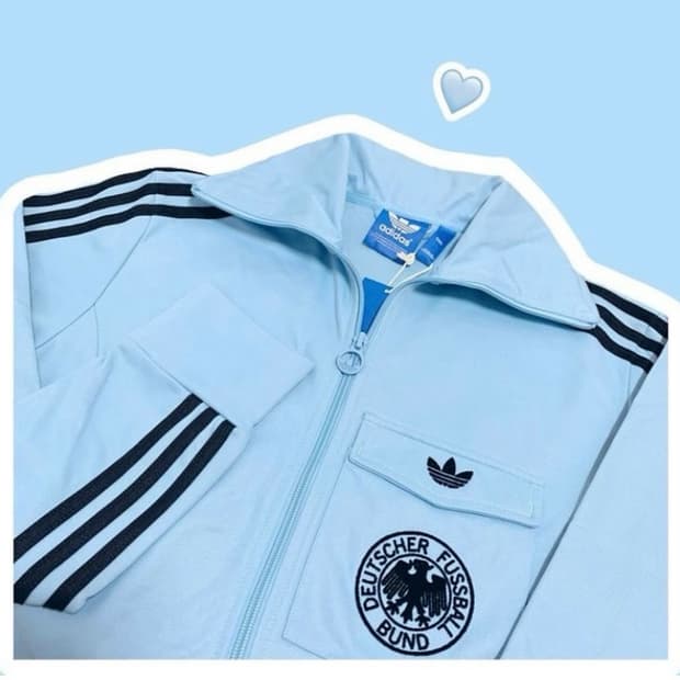 🐰아디다스 독일 스카이블루 대대장 트랙탑🩵