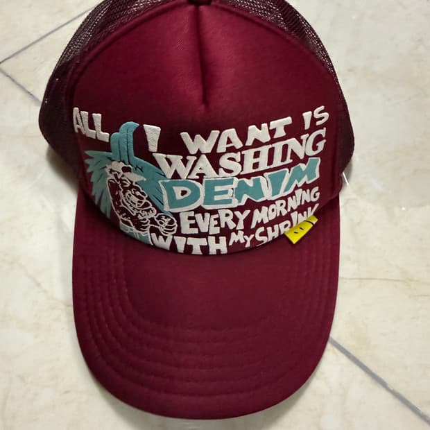 캐피탈 트러커캡 버건디