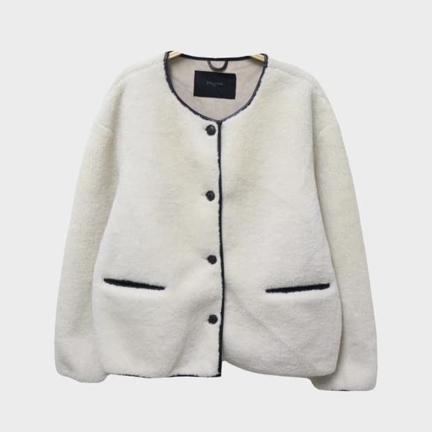 STUNNING 뽀글이 노카라 자켓 62452