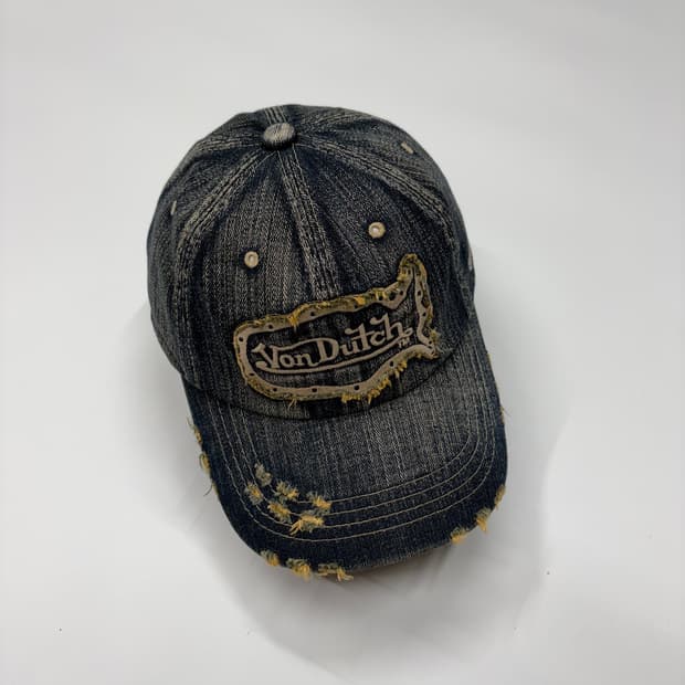 Von Dutch 본더치 빈티지 y2k 데님 볼캡