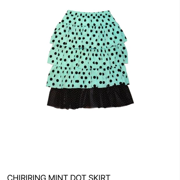 GgOoMm CHIRIRING MINT DOT SKIRT