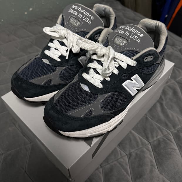 뉴발란스 993 네이비 265 실착 1회