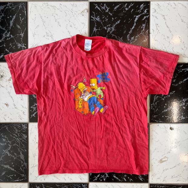 sunfade simpsons t-shirt