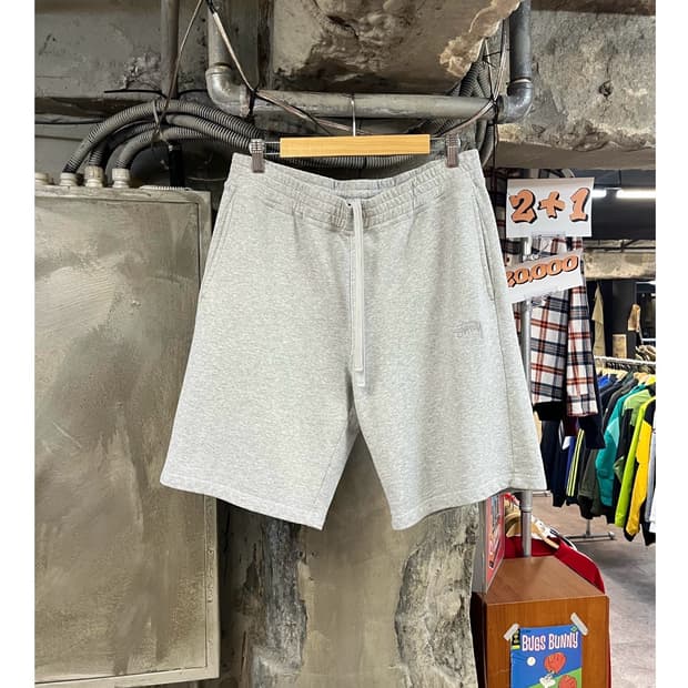 스투시 밴딩 스웻 하프 팬츠 그레이 M #csz3435