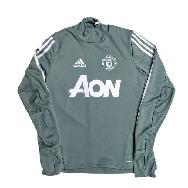 여성 아디다스 맨유 트레이닝 상의 그린 M