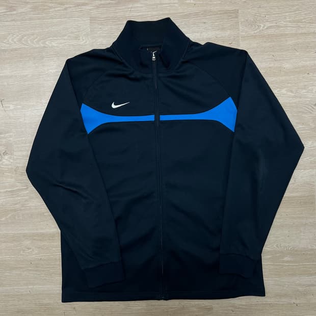 나이키 스우시 로고 배색 라인 져지 트랙탑 자켓 [네이비] 2XL/110