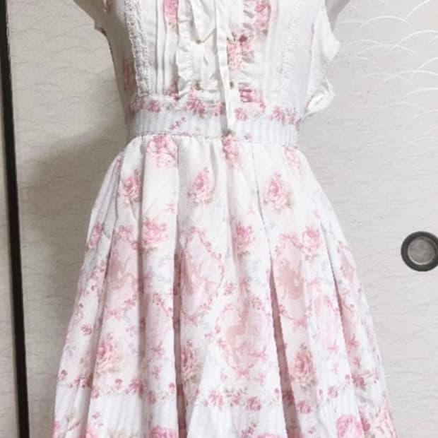 리즈리사 코르셋 플로럴 프릴 민소매 원피스 히메카지