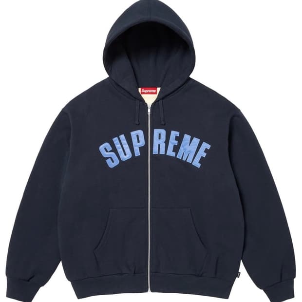 슈프림 아크 써멀 후드집업 네이비 XL