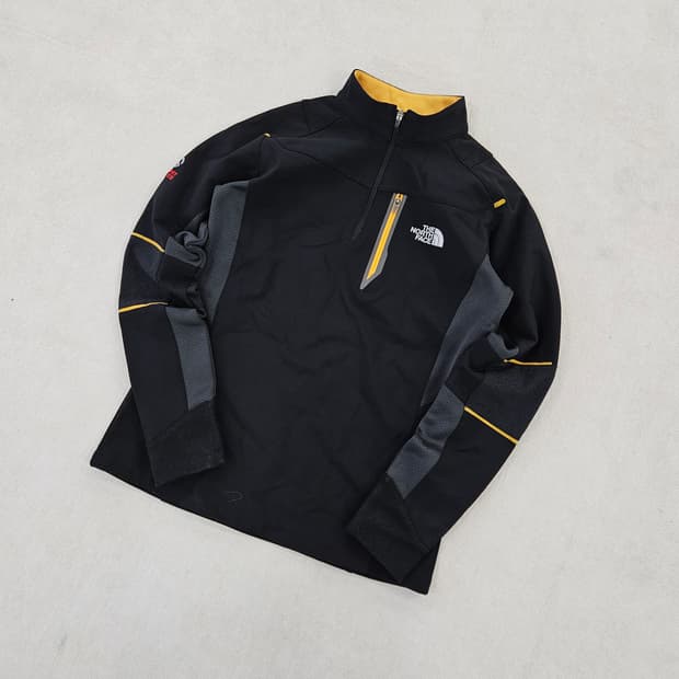 [80(S)] 노스페이스 여성 써밋 등산 반집업 기모 긴팔티 0116Y1