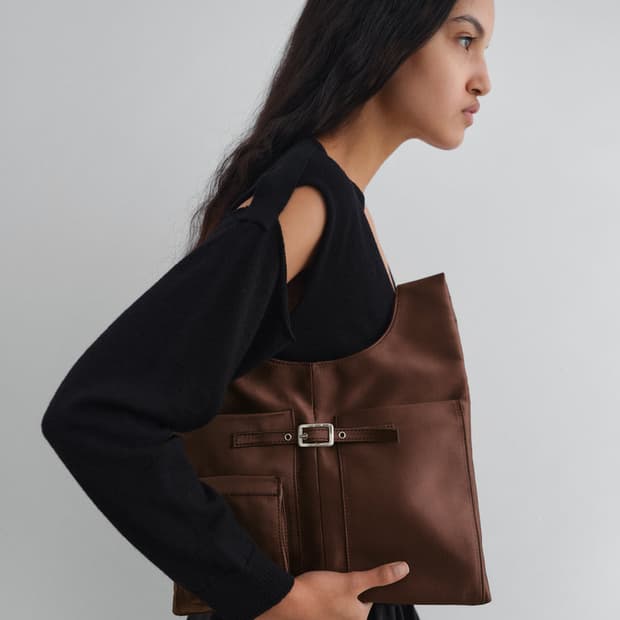 기마구아스 Blanca Bag/블랑카 백_새틴 브라운