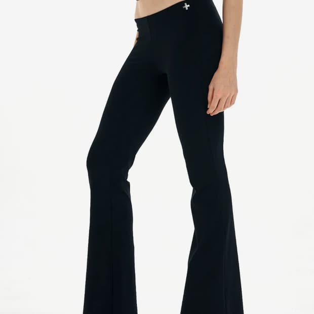 LUNA BOOTCUT LEGGINGS (BLACK)