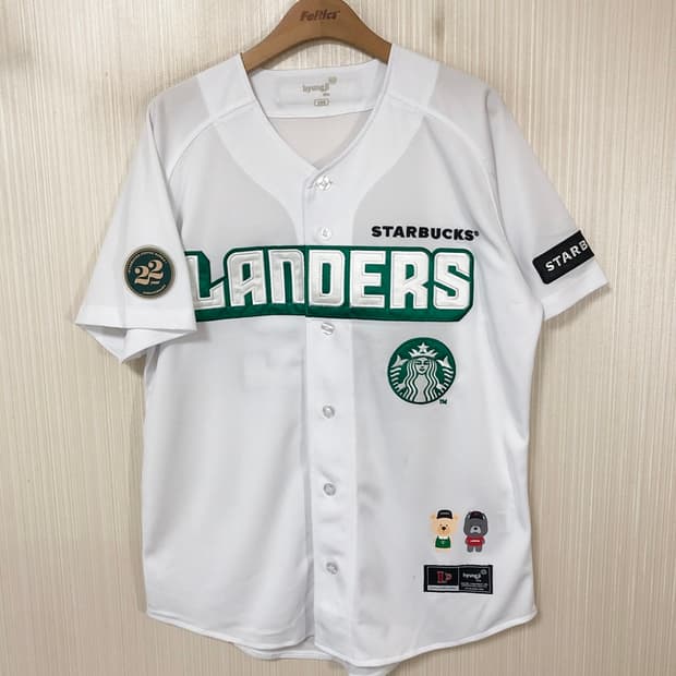 KBO SSG랜더스X스타벅스22주년 한정유니폼/져지 100