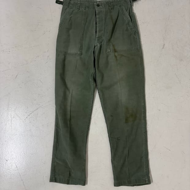 60’s U.S Army og-107 Fatigue Pant 1st.